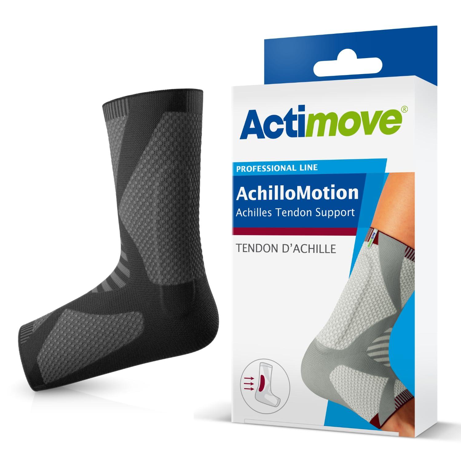 BSN Medical Actimove Professional Line AchilloMotion Achilles Tendon Support Achilles Tendonitis Relief, Achilles Tendon Bursitis Left/Right Wear Charcoal, Medium