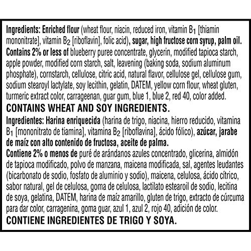 Pop-Tarts Pop-Tarts Baked Pastry Bites, Kids Snacks, School Lunch, Frosted Blueberry (5 Boxes, 25 Pouches)