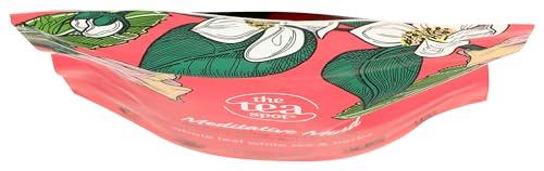 The Tea Spot The Tea Spot Organic Meditative Mind Herbal Tea | Blend of White Tea, Jasmine and Rose | Calming & Welness Caffeine Free Elixir |15 tea bags for Gourmet Giftng