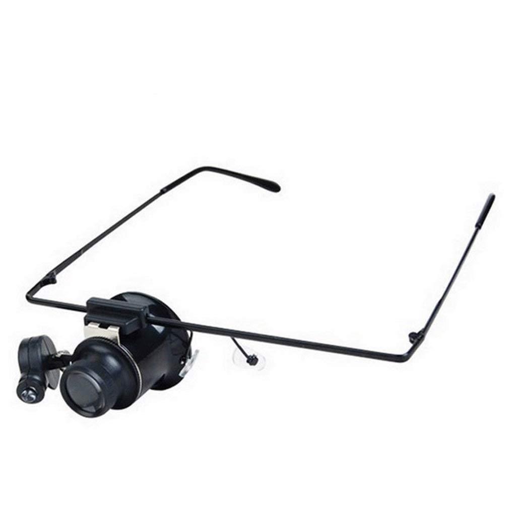 MAZHILIAN MAZHILIAN Headband Magnifier with Light, Head Mounted Magnifying Glasses for Close Work, for Reading,Repair,Newspaper