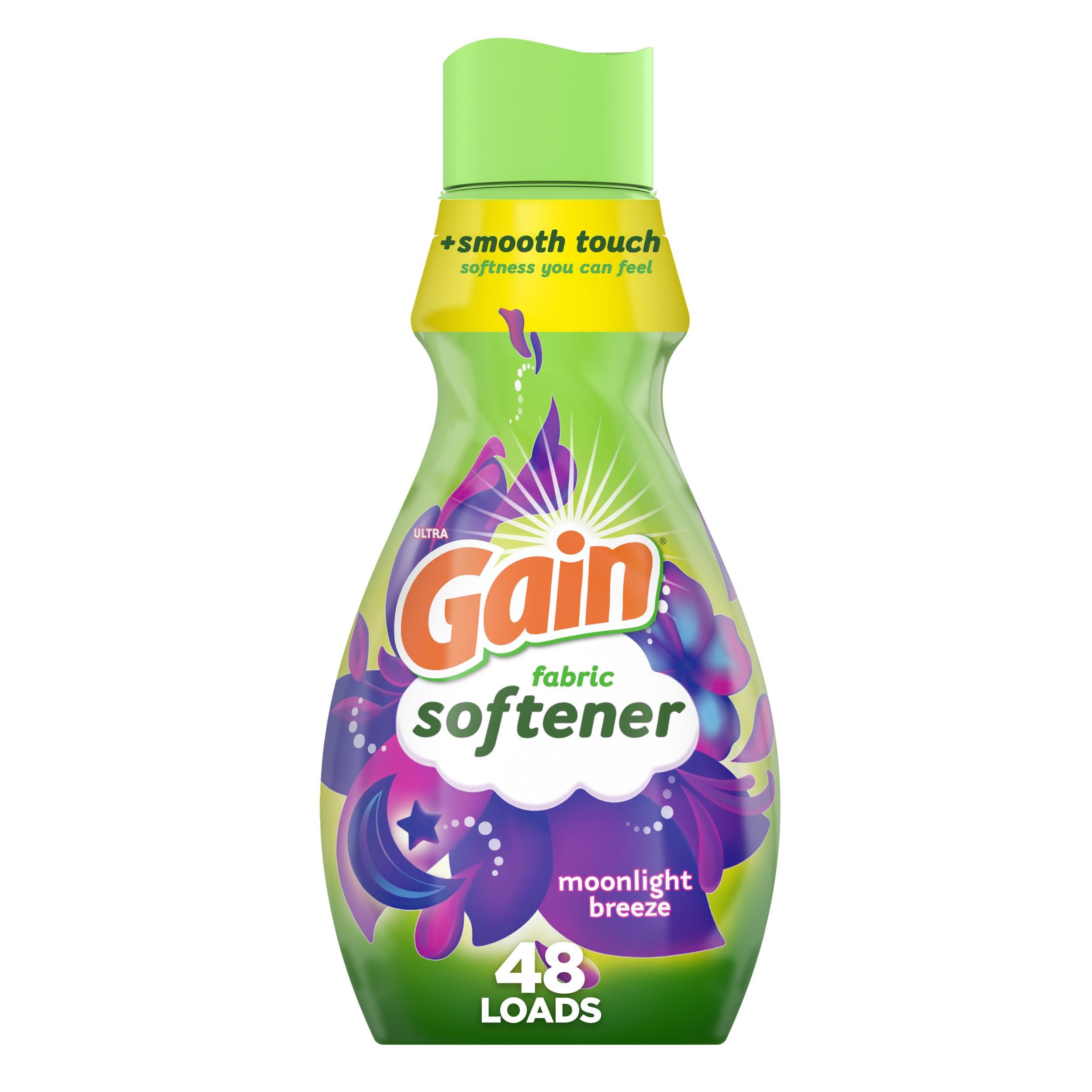 Gain Gain Fabric Softener, Moonlight Breeze, 35 fl oz (4 Pack)