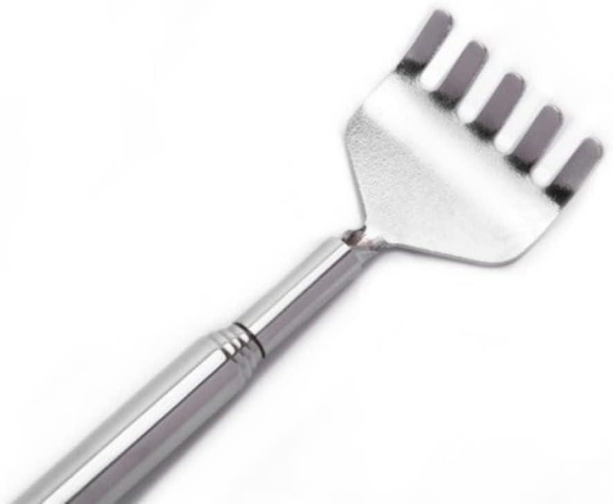LIWEARE LIWEARE Back Scratcher Telescopic Scratch Backscratcher Massager Stainless Steel, Back Scratcher Extendable Up to 50cm, Telescopic Metal Back Scratcher for Head and Back