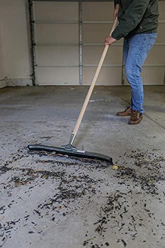 Ettore Ettore 24-Inch Curved Industrial Duty Steel Floor Squeegee, Silver, 24 In (54524)