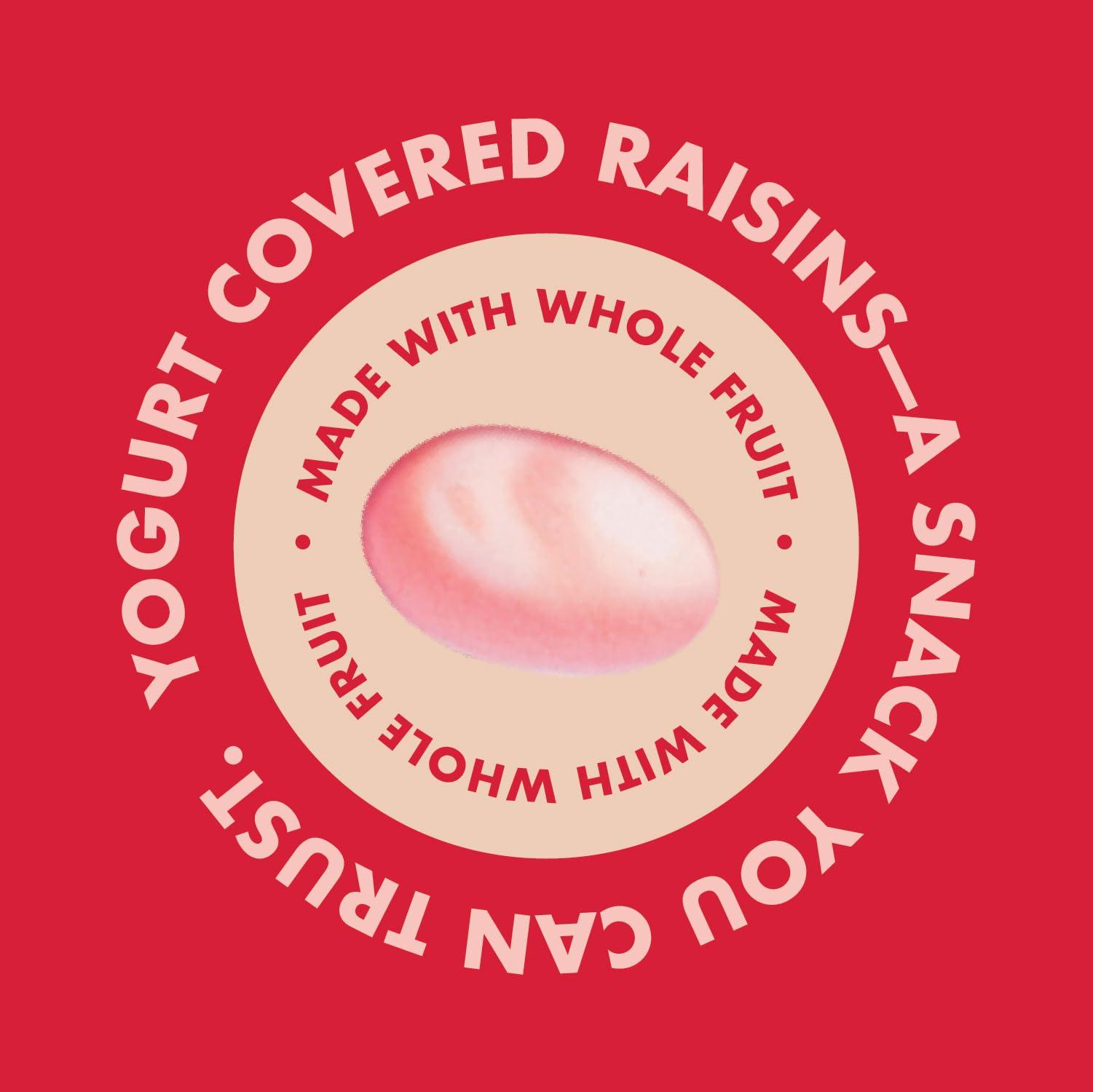 Sun-Maid Sun-Maid Strawberry & Vanilla Yogurt Coated Raisins - (6 Pack) 1 oz Snack-Size Box - Yogurt Covered Dried Fruit Snack for Lunches and Snacks