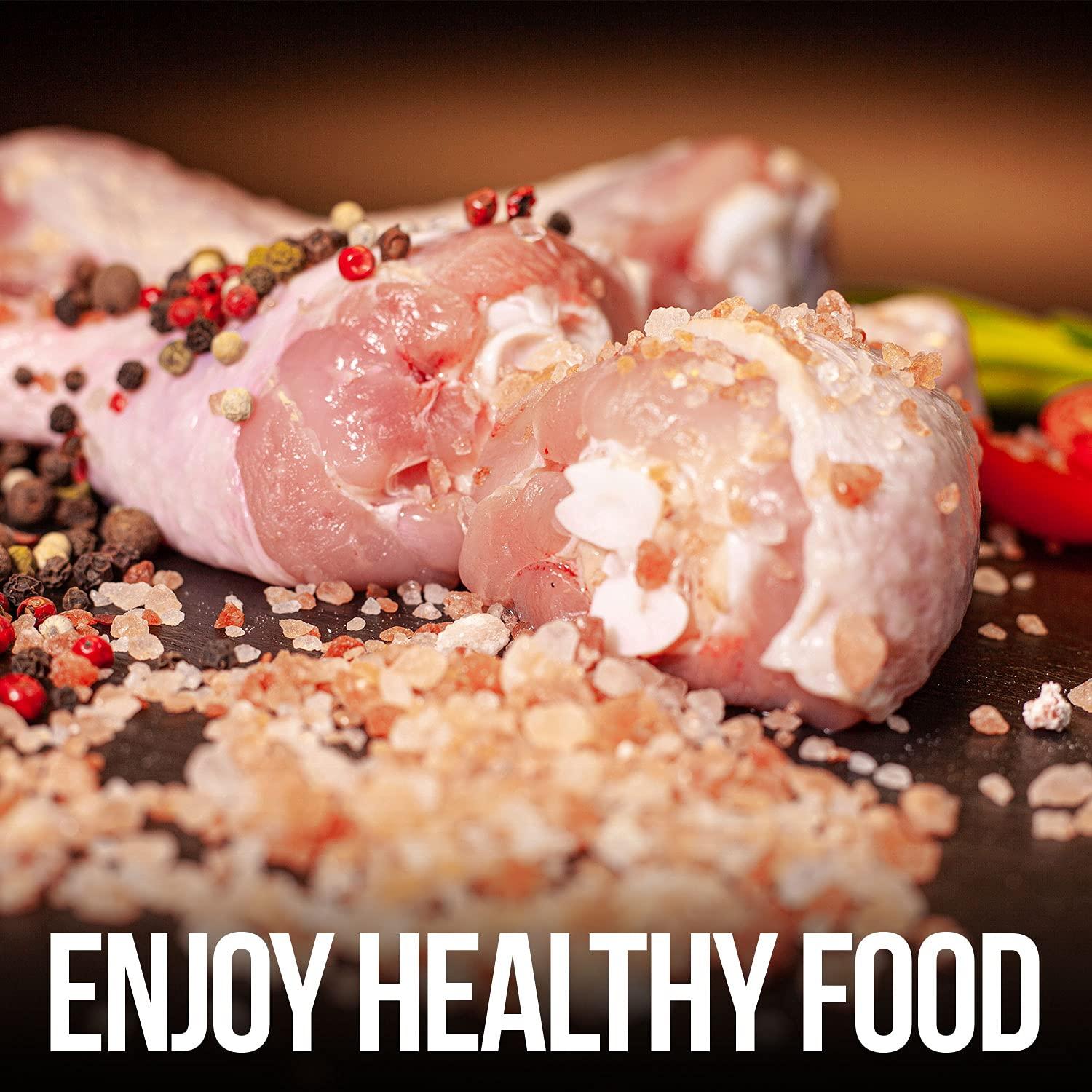 Himalayan Chef Himalayan Chef Salt & Pepper Grinder Variety Pack (Pink Salt, Black Peppercorn, Onion Salt, Garlic Salt), 1 Count(Pack of 4)