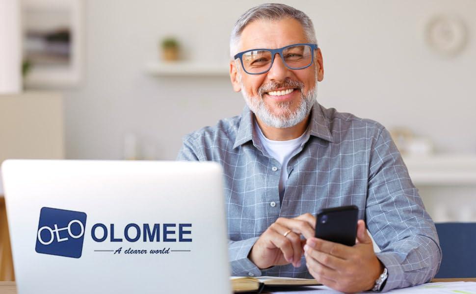 OLOMEE OLOMEE Large Reading Glasses Mens Oversized Wide Readers +2.25 Lightweight Square Magnifying Cheaters Glasses for Men W/Big Head 4 Pack