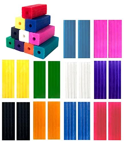 Dental Factory Direct Squared CHOMPERS Aligner Tray Seaters for Orthodontic Aligner Trays Chewies for Invisalign (40, White)