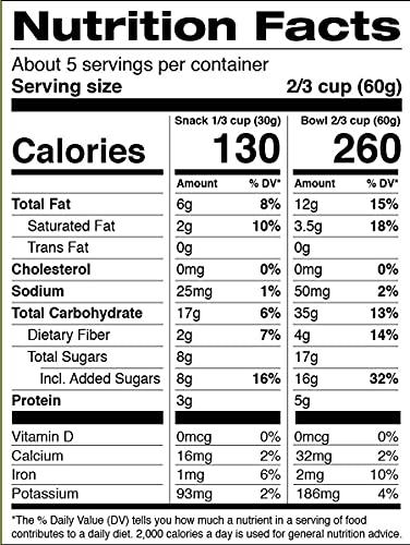 Jessica's Natural Foods Jessica's Natural Foods Gluten-Free Chocolate Chip Granola 11 oz. - All-Natural Granola, Non GMO Breakfast Cereal and Snack, Certified Gluten Free - Chocolate Chip