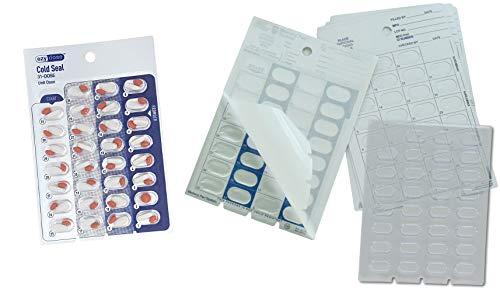 Apothecary Medication Blister Pack Refill Set Cold Seal - Includes Blister Trays & Cold-Seal Cards - Pill Blister Sizes Regular or Jumbo Blisters (Monthly - Jumbo 5/8" Deep - 100 Pack)
