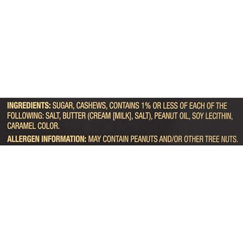 Squirrel Brand Squirrel Brand Sweet Brown Butter Cashews, 3.5 Ounces Resealable Bag, Gluten Free, Vegetarian