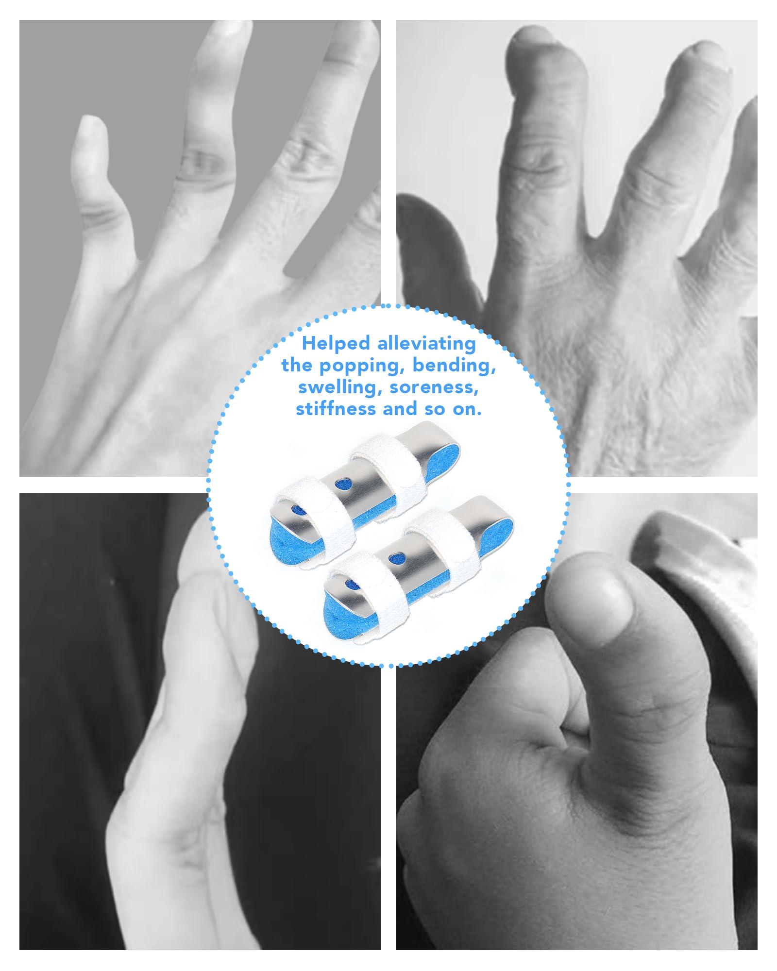 TAROYQASUL TAROYQASUL 6pcs Finger Splint Middle Finger, Medium Size Finger Brace Stabilizer for Broken Fingers, Finger Splints for Arthritis to Straighten Pinky Pointer Thumb Ring