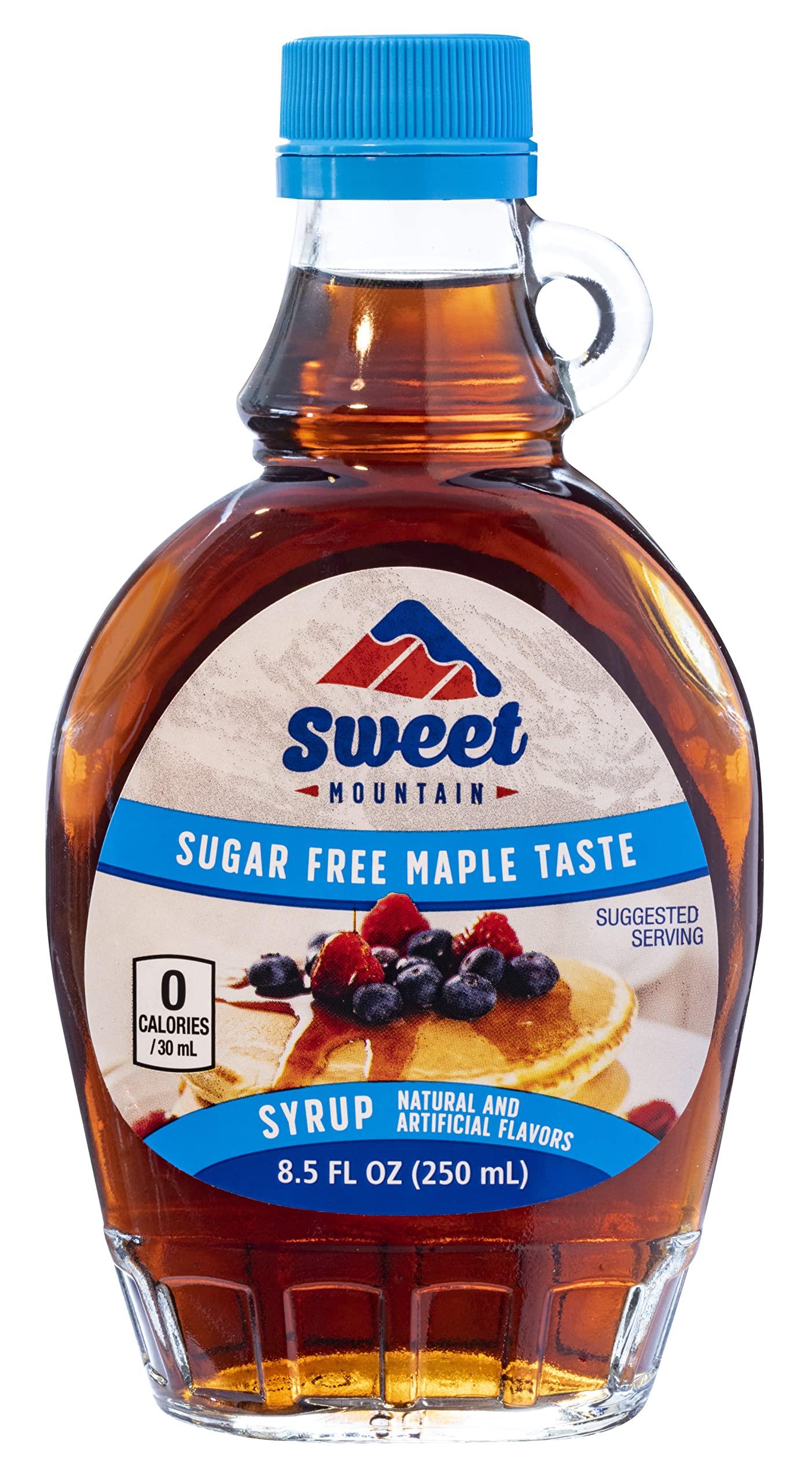 Sweet Mountain Sweet Mountain - Sugar Free Maple Taste Syrup (8.5 FL OZ) | Keto Friendly, 0g Carbs, 0 Calories, Diabetic Friendly