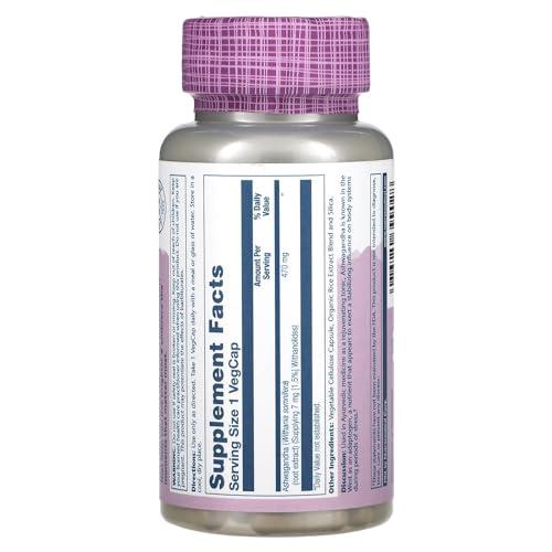 SOLARAY Solaray Ashwagandha, 470 mg, 60 VegCaps