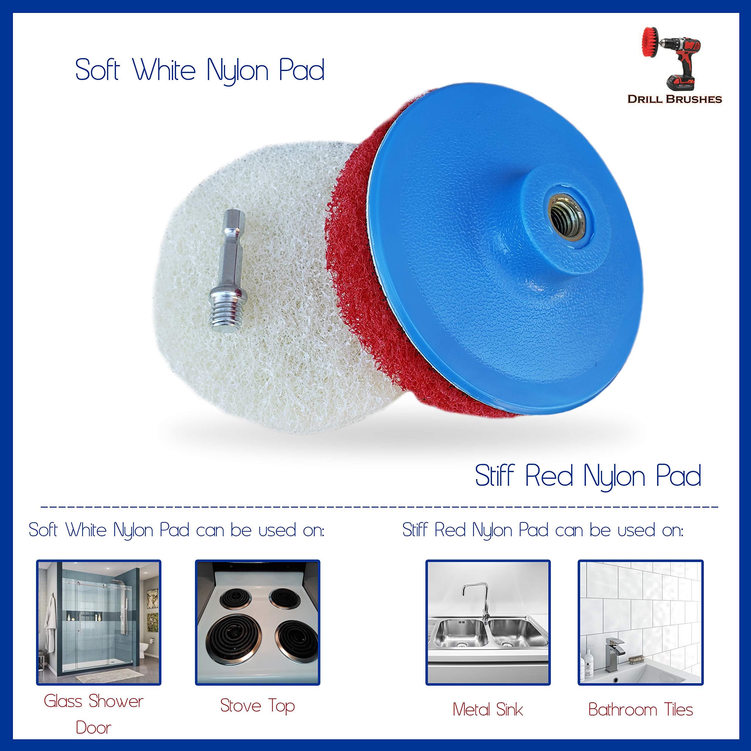 BRING IT ON! IT REALLY WORKS! Bring It On Cleaner Water Spot Polishing Kit | For Shower Glass and Windows | Tile and Grout Polishing | Included Drill Scrub Brush, Microfiber, 8 ounces Water Spot Remover