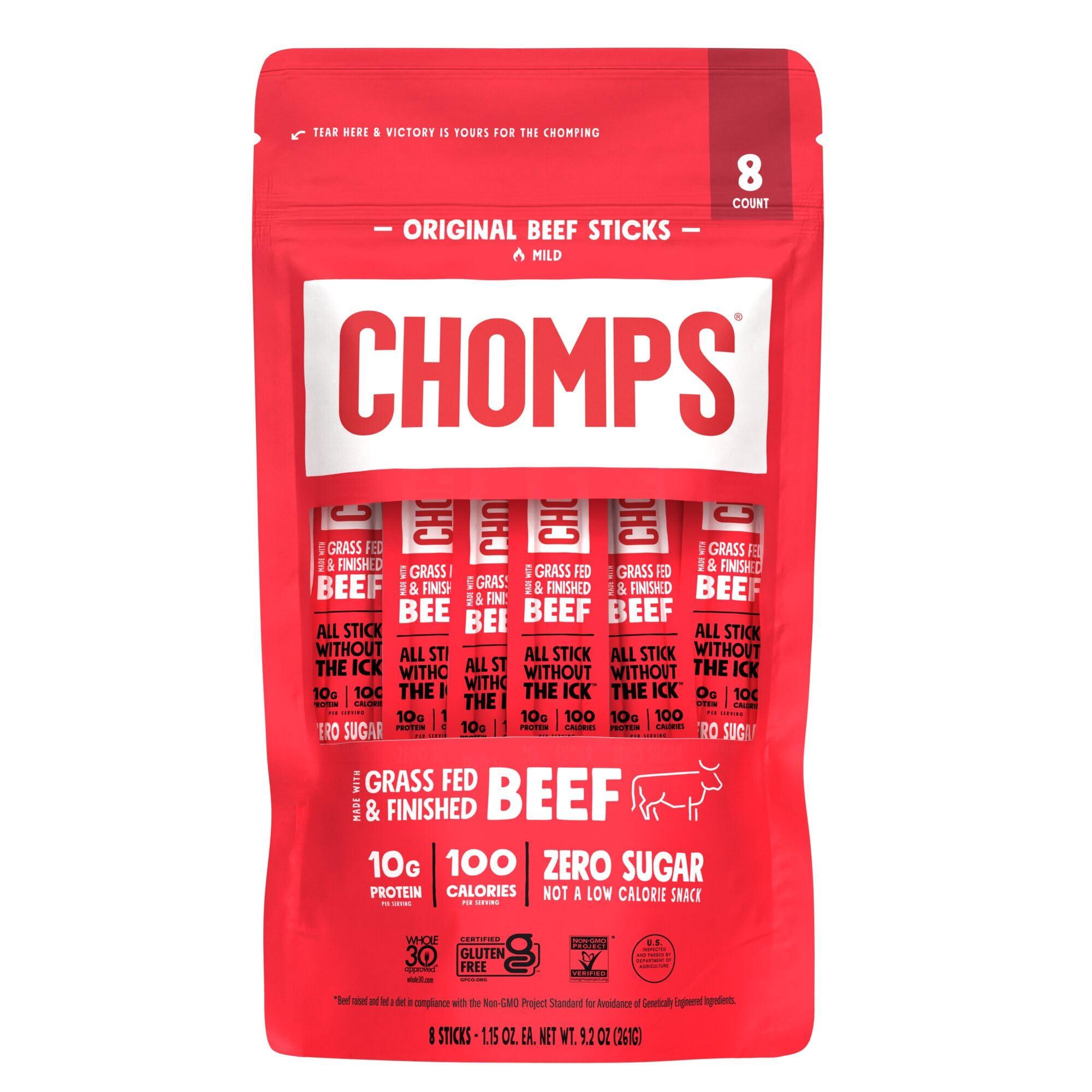 Chomps CHOMPS Beef Stick 8PK 9.2 OZ