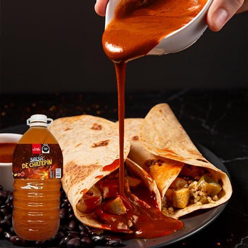 Fresh Harvest By Pafsa Chiltepn Sauce 5Lt (169.07 Fl Oz) | Mexican Hot Sauce | Fresh Harvest