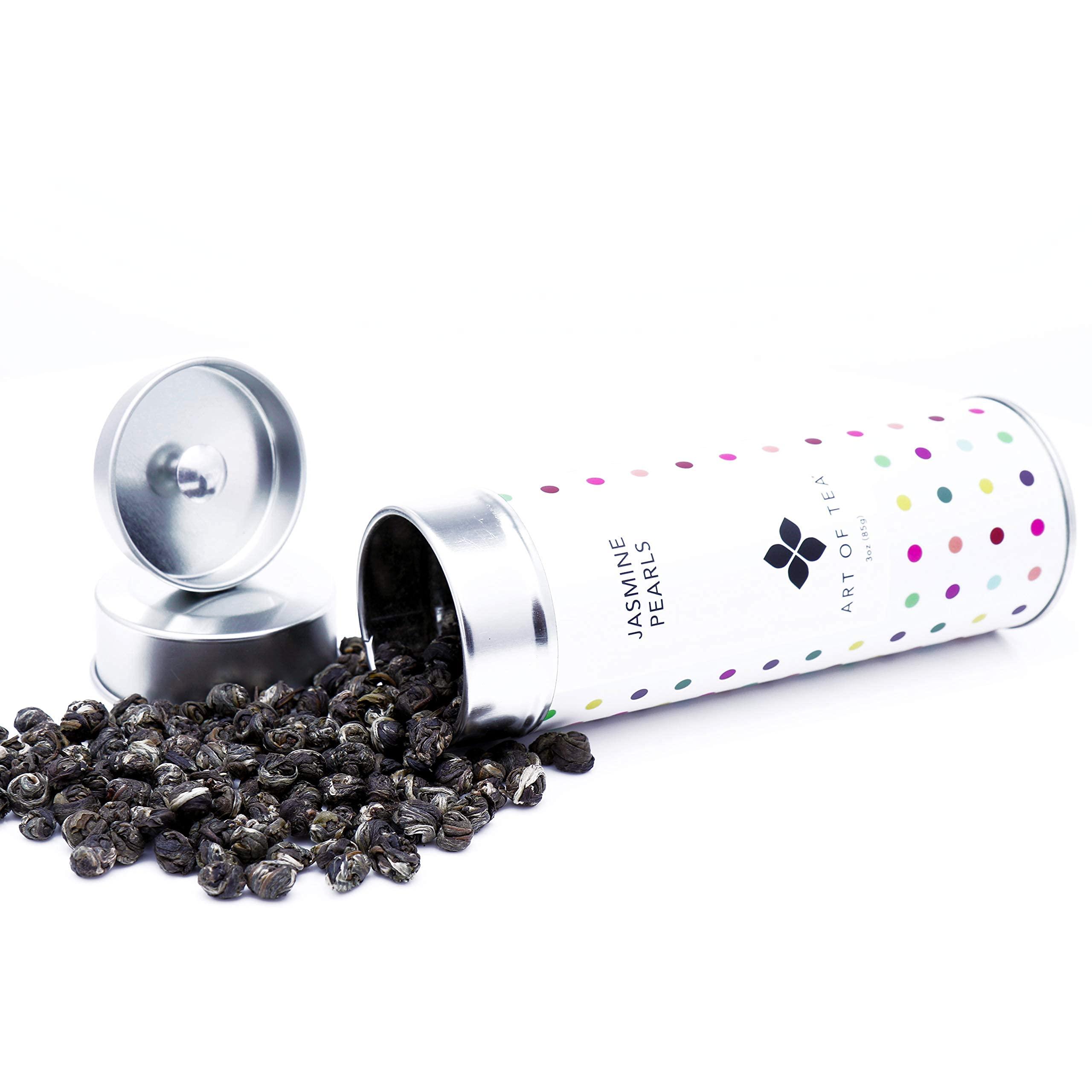 Art of Tea Art of Tea | Jasmine Pearls 3oz (Jasmine Tea) | Artisan Loose Leaf Tea Tin