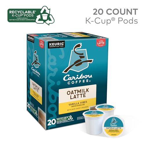 Caribou Coffee Caribou Coffee Vanilla Vibes Oatmilk Latte, One Step Latte Single Serve Keurig K-Cup Pods, 20-Count Box