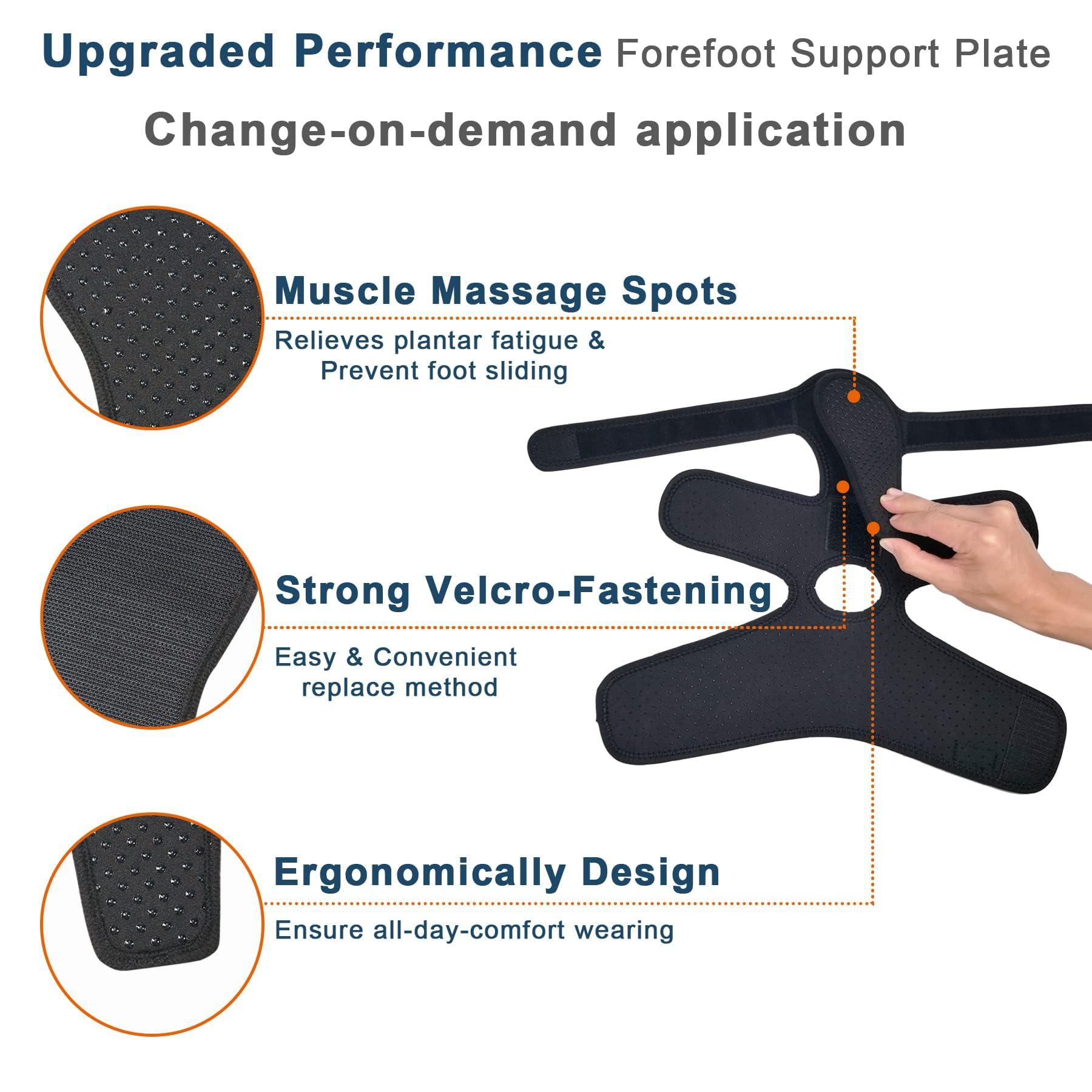 JOMECA JOMECA Upgraded Drop Foot Brace for Walking with Shoes - Dual Forefoot Support Plates Adjustable Soft AFO, Foot Drop, TBI, ALS, MS, Bone Fracture, Fits Women & Men (Right, S/M)