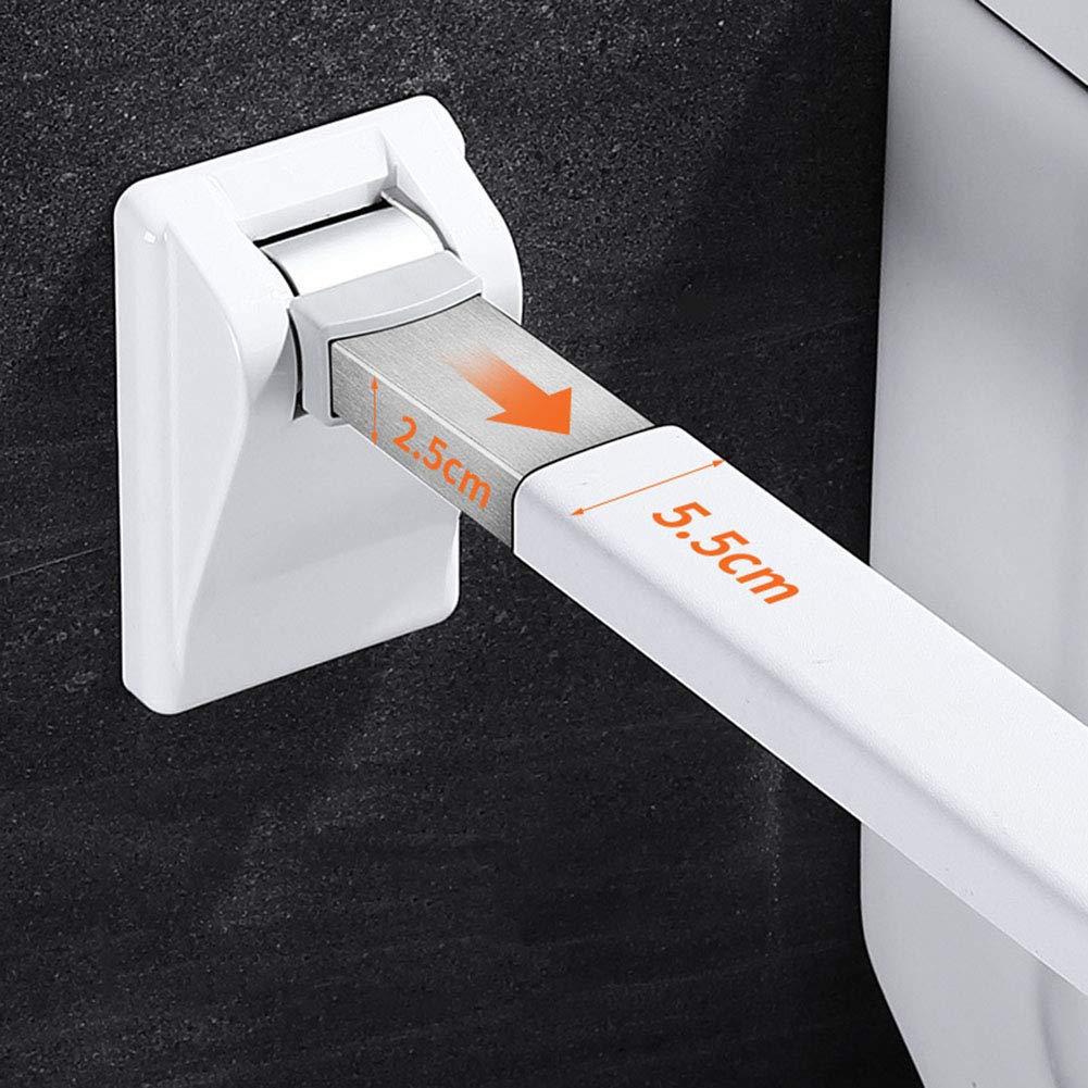 GeRRiT Flip-Up Bathroom Grab Bar Bathroom Grab Bar, Toilet Grab Bar Handle Safety Rail Wall Grab Bar Balance Assist Grip Bathroom Handles for Elderly