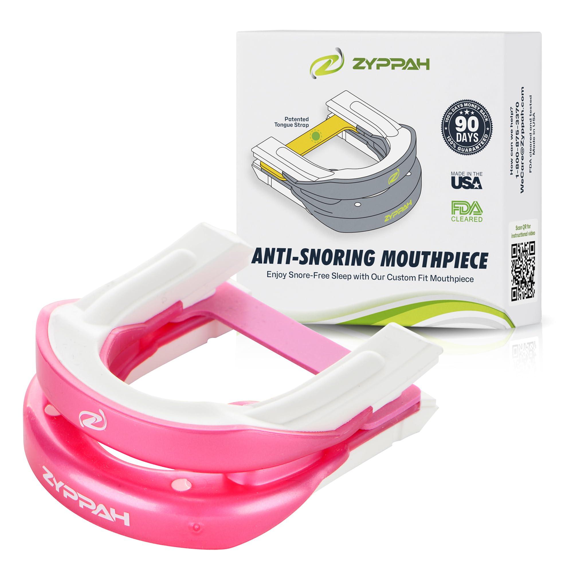 ZYPPAH ZYPPAH Anti Snoring Hybrid Oral Mouthpiece with Tongue Strap - Beauty Sleep - Anti Snoring Mouth Guard for Better Sleep - Made in USA - 2.25 x 2.75 x 1 inches