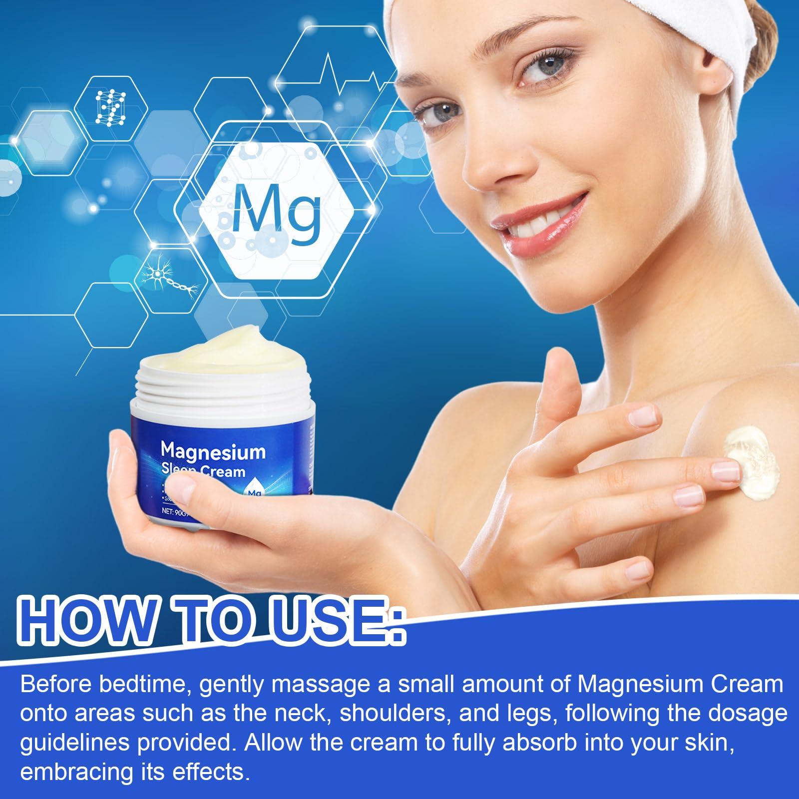 WHLH & WELL-BEING Magnesium Oil for Feet, Magnesium Lotion, Magnesium Cream, Topical Magnesium Chloride, High Concentration Genuine Zechstein Topical Magnesium Chloride