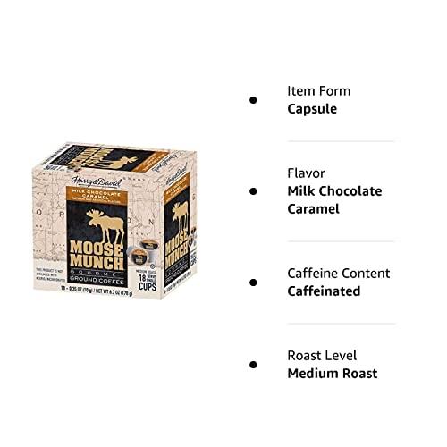 Harry & David Harry & David Moose Munch Gourmet Coffee 18 Single Serve Cups Beverage Hot or cold (Milk Chocolate Caramel)