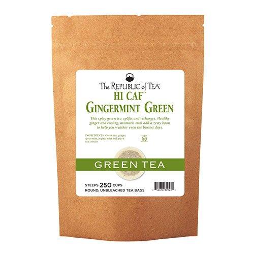 The Republic of Tea The Republic Of Tea HiCAF Gingermint Green Tea, 250 Tea Bags, Zesty Highly-Caffeinated Fine Green Tea