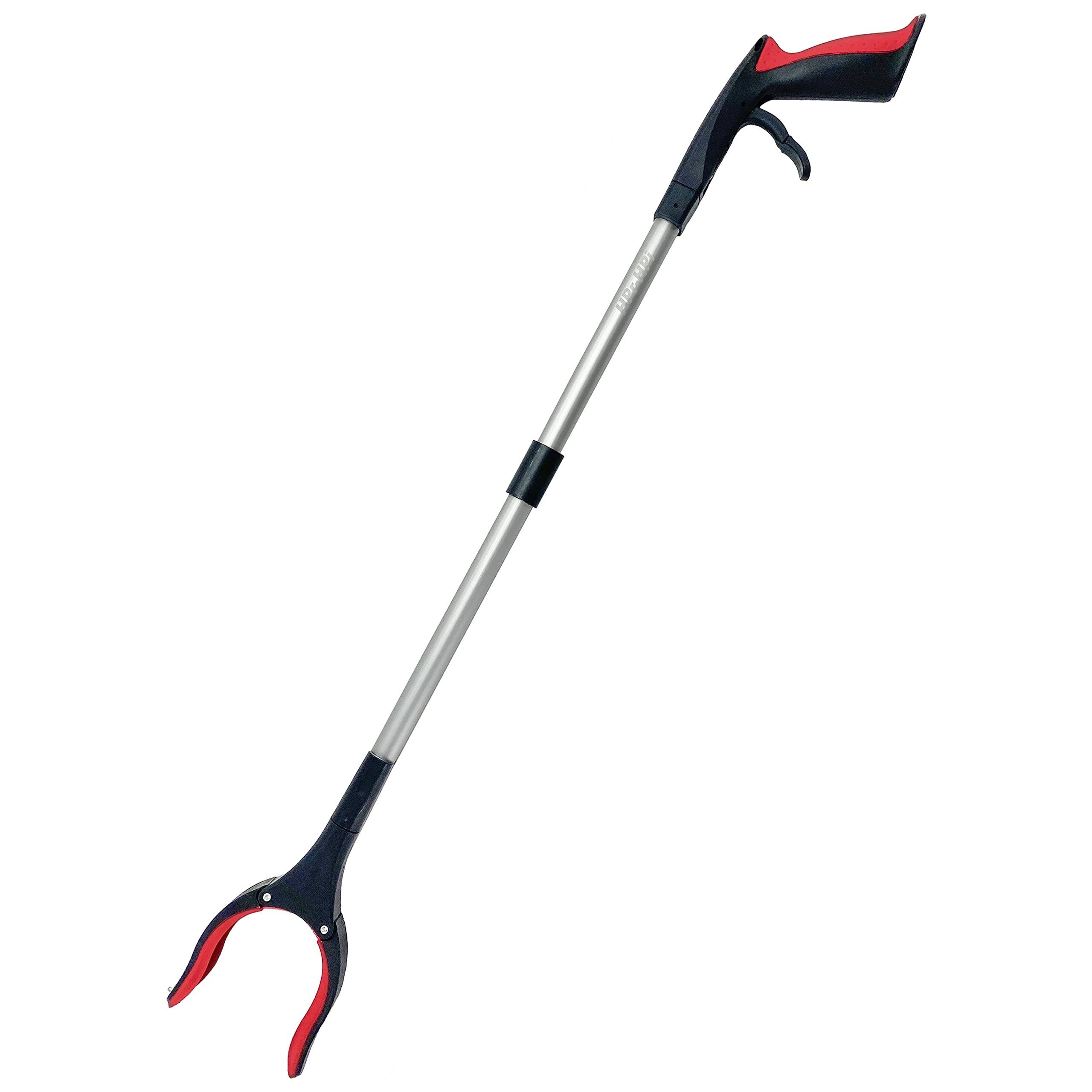 HPr-HPi HPr-HPi Reacher Grabber Tool, Foldable Trash Picker Grabber, Trash Gripper, Garden Nabber, Litter Picker, Extended Grabber (Red)