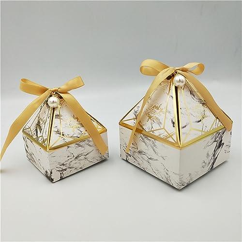HMLTD Christmas Gifts Boxes Surprise Gift Box Gift Box Wedding Supplies Party Candy Box Baby Shower Paper Chocolate Boxes New Prismatic Creative Bronzing Packaging Boxes Gift Boxes for Presents, Shirt, Robe