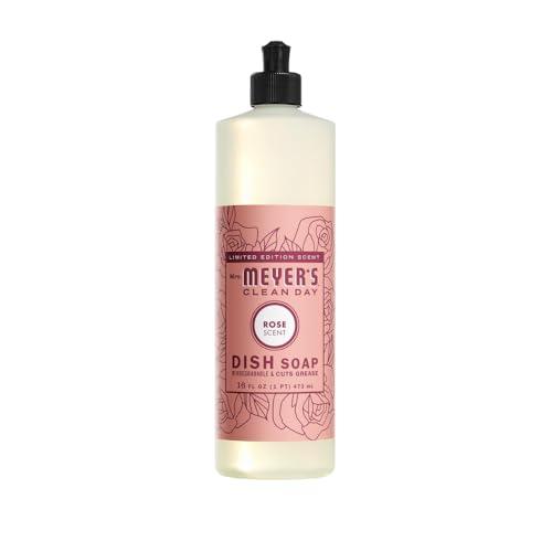MRS. MEYER\'S CLEAN DAY Variety, 1 Mrs. Meyer\'s Room Freshener, 8 OZ, 1 Mrs. Meyer\'s Liquid Dish Soap, 16 OZ, 1 Liquid Hand Soap,12.5 OZ, 1 Multi-Surface Cleaner 16 OZ, 1 CT (Rose)