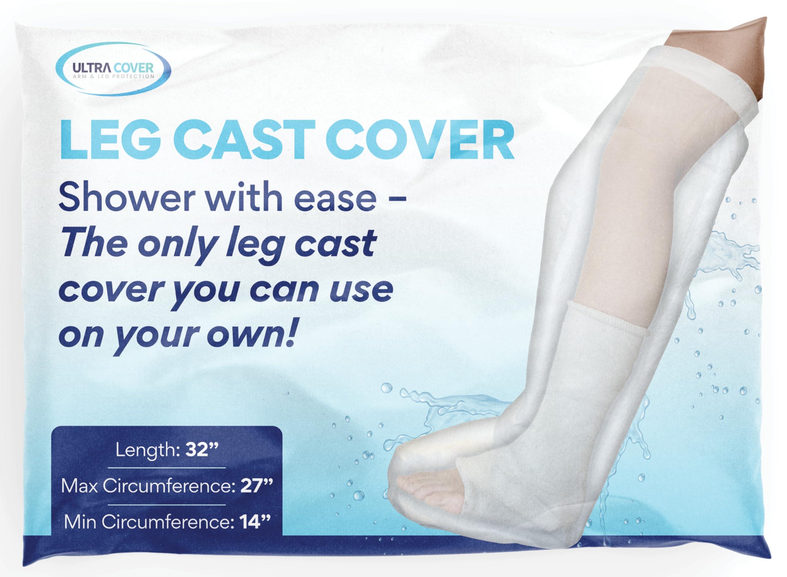 Ultra Cover UltraCover Waterproof Leg Cover For Shower, Cast Shower Cover for Wounds and Bandages, Leg Cast and Injury Protector for Adults, Surgery Recovery Supplies