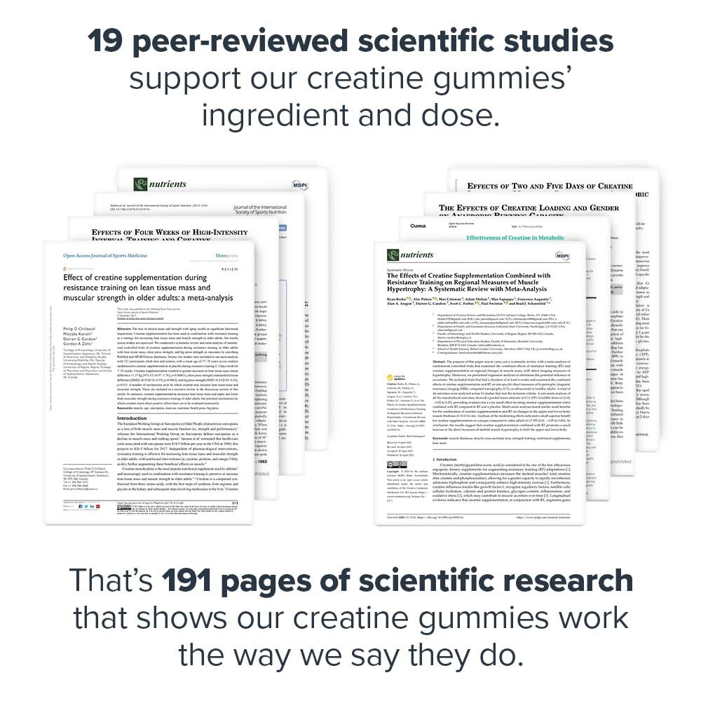 LEGION LEGION Creatine Monohydrate Gummies - Clean Creatine Gummies for Muscle Gain, Improving Endurance & Post Workout Recovery - Creatine Supplement for Maximum Absorption (150 Lemon Drop Gummies)