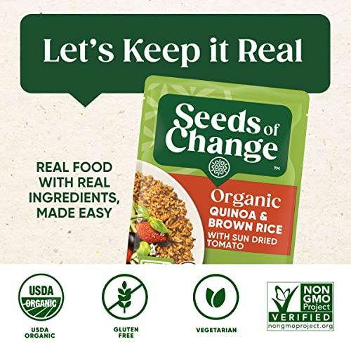 SEEDS OF CHANGE SEEDS OF CHANGE Organic Quinoa & Brown Rice with Sun Dried Tomato, Organic Food, 8.5 OZ Pouch