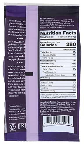 Lotus Foods Lotus Foods Forbidden Rice Ramen with Miso Soup, 2.8 oz