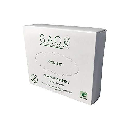 S.A.C. Socially Acceptable Containment Sanitary Napkin Disposal Bags pack of 4