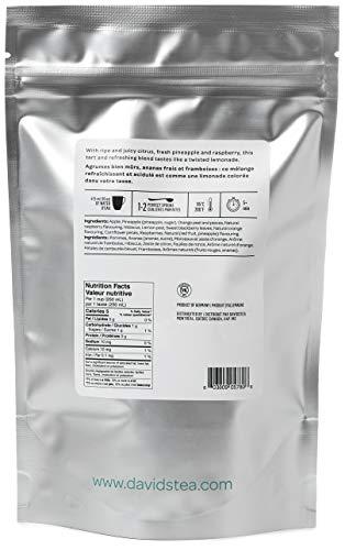 DAVIDsTEA DAVIDsTEA Rainbow Lemonade Loose Leaf Tea, Premium Herbal Tea with Pineapple and Raspberry, 4 oz / 113 g