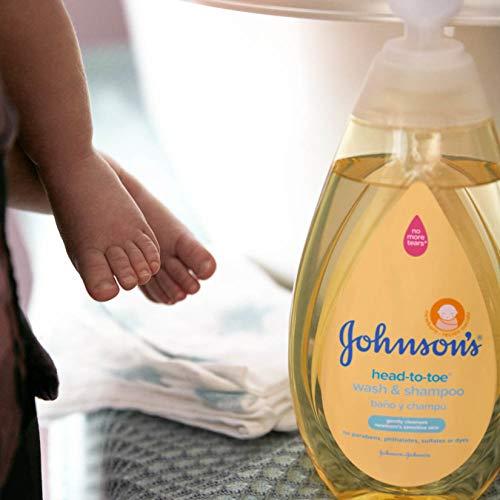 Johnson's Baby Johnson's Head-to-Toe Gentle Tear-Free Baby & Newborn Wash & Shampoo, Sulfate-, Paraben- Phthalate- & Dye-Free, Hypoallergenic Wash for Sensitive Skin & Hair, 27.1 fl. Oz