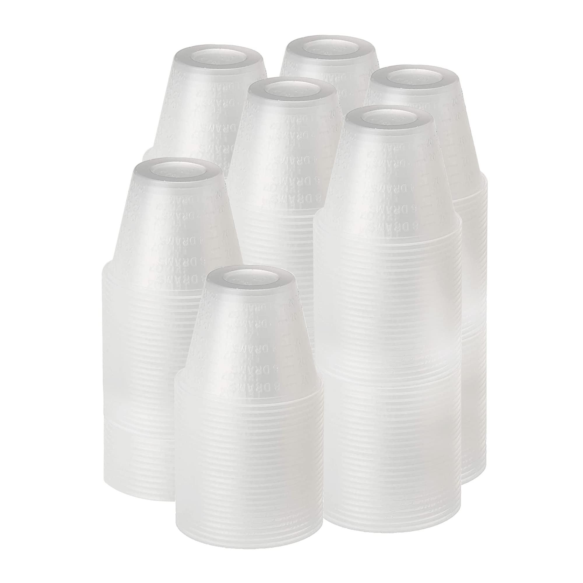 Perfect Stix [500 Count - 1 oz.] Perfect Stix Disposable Graduated Plastic Medicine Cups - Dosage Measure -For Mixed Pills, Medication Measuring, Resin Mixing, Mouthwash