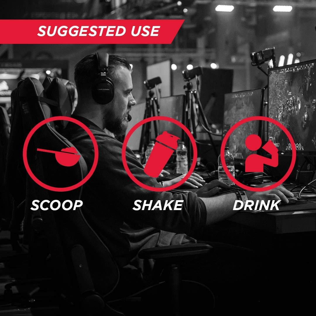 Rogue Energy Rogue Energy Drink Powder for Long Gaming Hours - Gaming Energy Powder for Mental Focus - Sugar & Gluten Free - Gaming Supplement with Caffeine & Vitamins - Made in USA (Grape Popsicle - 30 Servings)