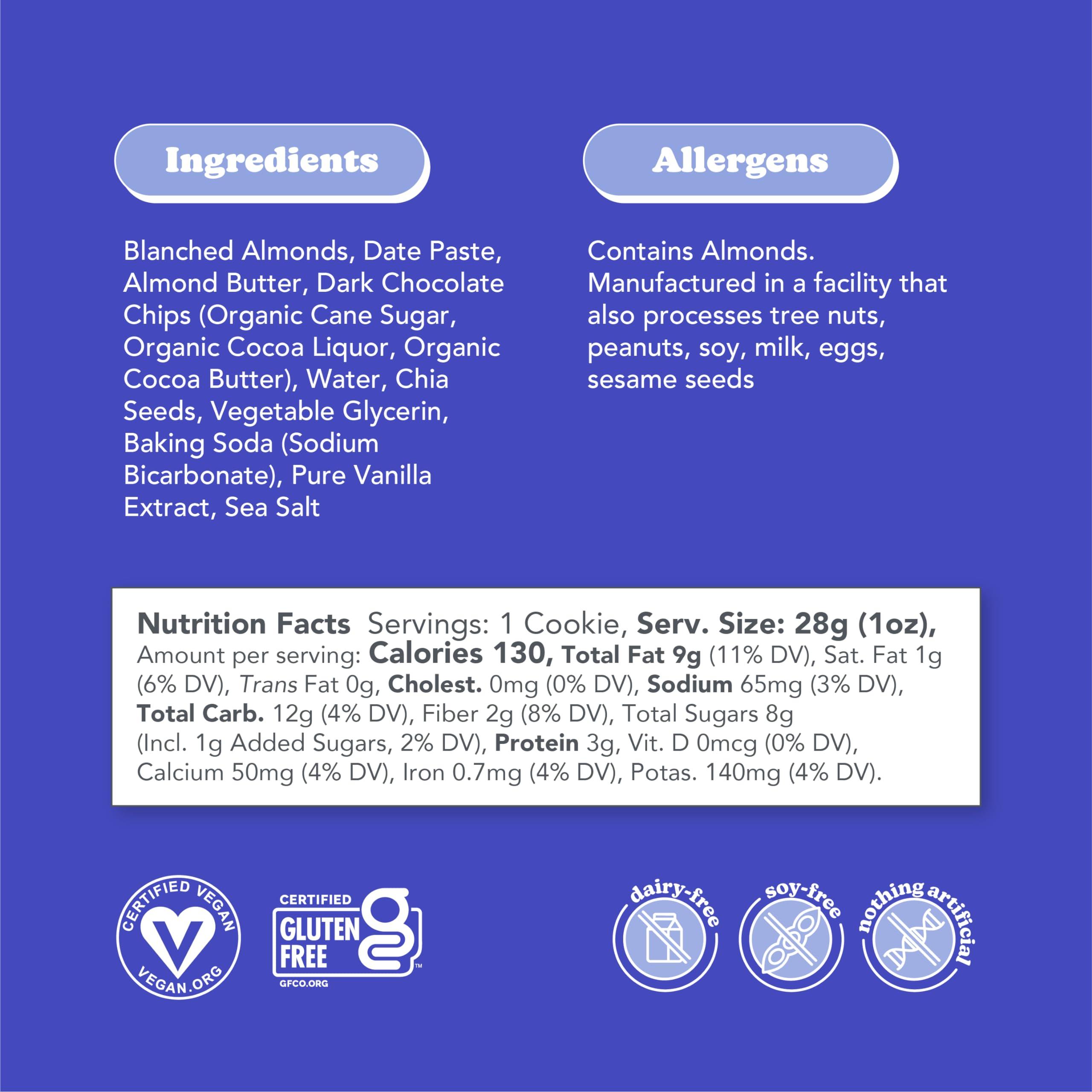 Love + Chew Love + Chew Soft Baked Protein Cookies, Gluten Free | (18) Count Chocolate Lover Minis Variety Pack | Vegan, Paleo, Non GMO and Packed with Superfoods. - Individually Wrapped, and Made from High Protein Almonds