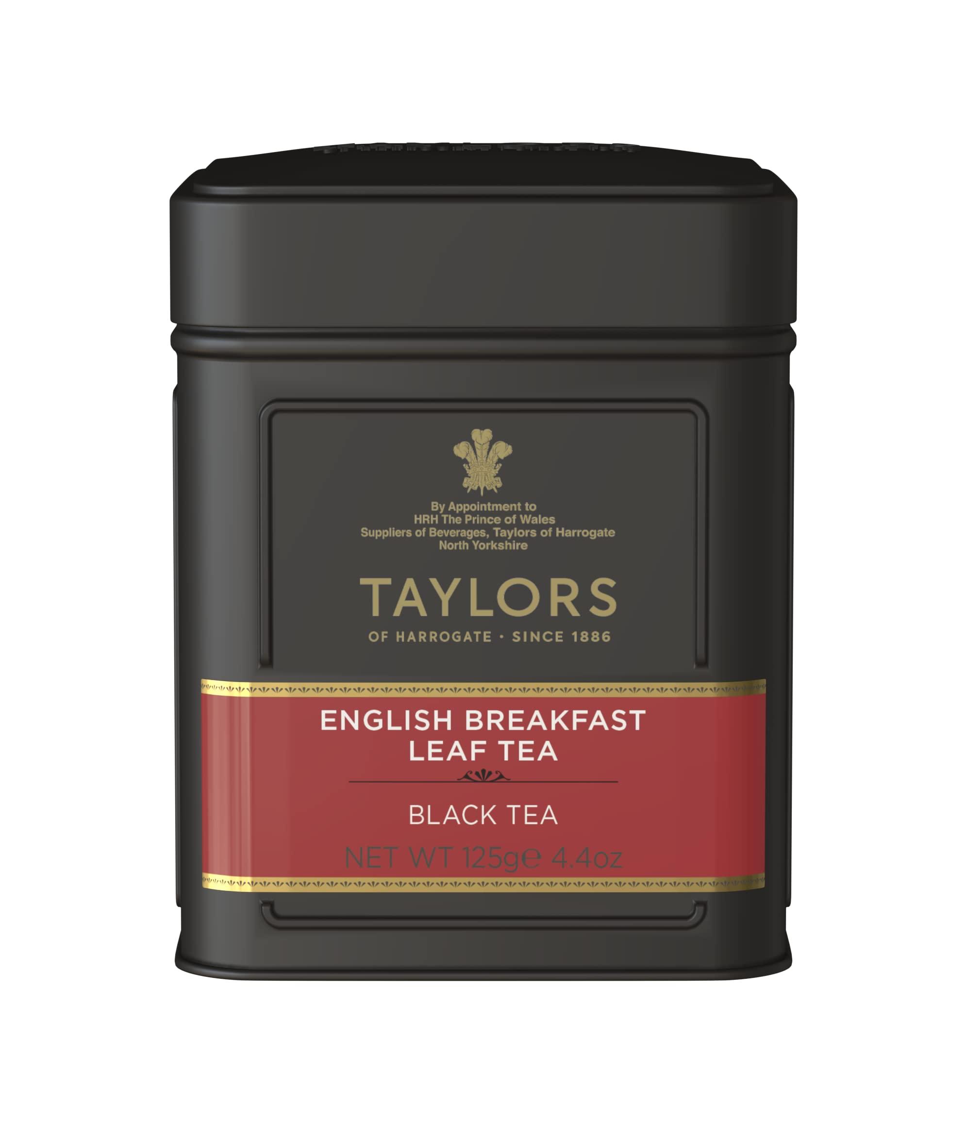 Taylors of Harrogate Taylors of Harrogate English Breakfast Loose Leaf, 4.41 Ounce Tin (Pack of 6)