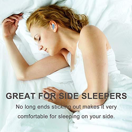 Spaxwlk Ear Plugs for Sleeping Noise Cancelling, Reusable Silicone Soft Moldable Waterproof Sound Blocking Earplugs for Swimming, Snoring, Working, Airplanes, Shooting, Musicians, 32dB Highest NRR Blue