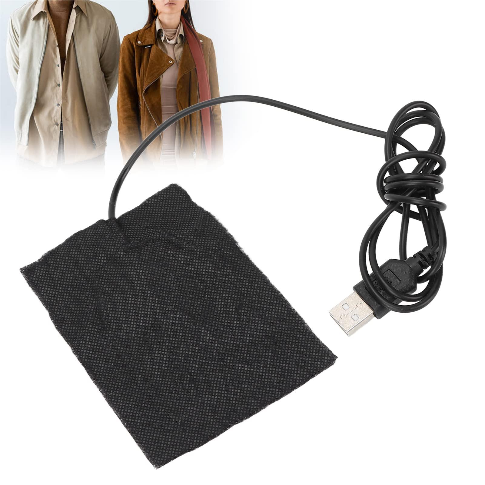 Pilipane USB Electric Cloth Heater, Electric Heating Pads, USB Heating Pad for Coat, Multifunctional Electric Heating for Clothes Seat Pet Warmer Back, Neck and Shoulder Pain Relief