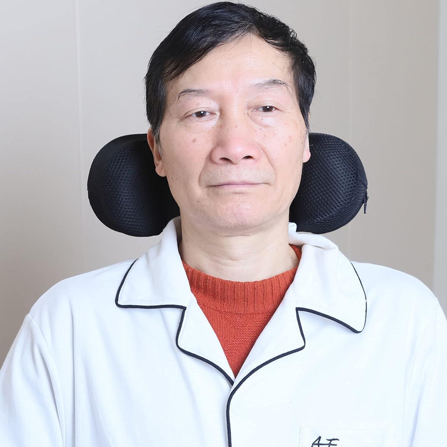 DKULMN DKULMN Wheelchair Headrest Backrest, Head Support Neck Pillow Adjustable Wheelchair Headrest Cushion, Wheelchair Neck Support Comfortable Seat Back Cushion