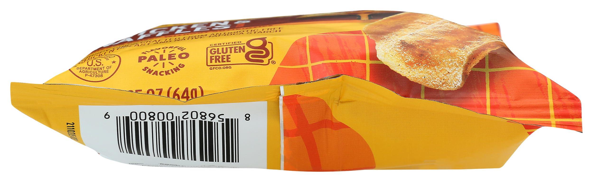 WILDE BRANDS Chicken and Waffles Chicken Chips by Wilde Chips, Thin and Crispy, High Protein, Keto, Paleo Friendly, Made with Real Chicken, 2.25oz Bag