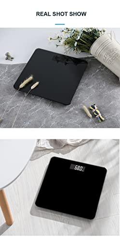 Vortex Vortex BL319 High Precision Strain Gauge Sensor System 6mm R20 Tempered Glass 180kg kg/lb/st Convertible LED Display Step on Technology Auto Zero & Auto Off Digital Scale