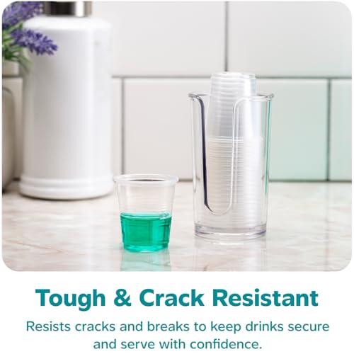 Comfy Package Comfy Package [3 oz. - 100 Count Clear Disposable Plastic Cups - Small Disposable Bathroom, Medicine Polypropylene, and Mouthwash Cups