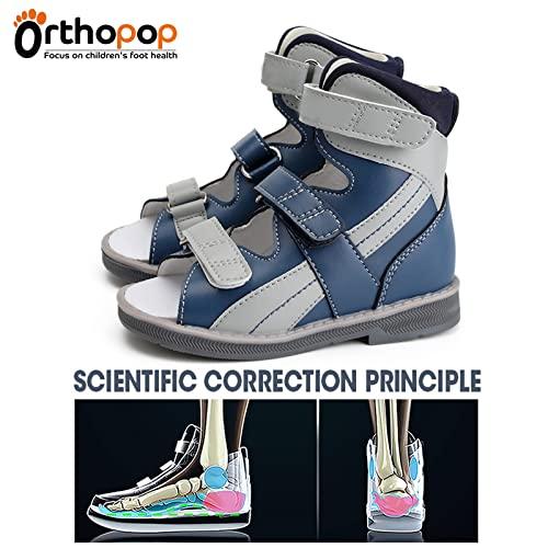 Orthopop Orthopedic Sandals for Kids and Toddlers,Corrective High-Top AFO Shoes with Arch and Ankle Support