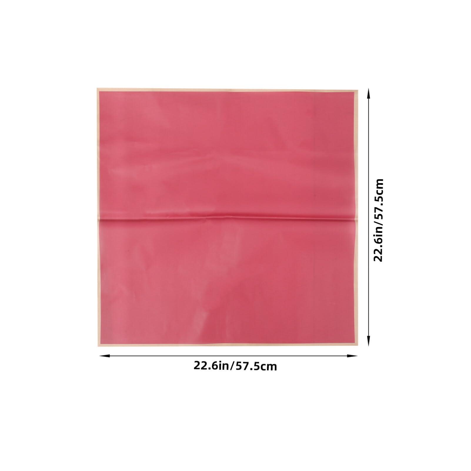 SEWACC Flower Wrapping Paper, 20 Sheets Gold Edge Floral Wrapping Paper Florist Supplies Pure Color Flower Bouquet Packaging Paper Valentines Day Weddings Party